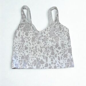Gray Leopard Print Lululemon Align Top